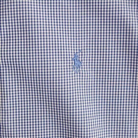 Ralph Lauren Button Down Shirt Men's 16 1/2 34/35 Classic Fit Quiet Luxury Blue - Picture 4 of 16